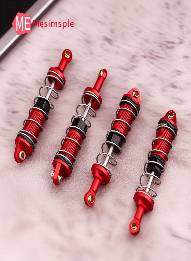 Mesimsple Alloy Shocks for MJX 16208 16209 16210 for H16BM H16GT H16DR H16 Front Rear Shock 1/16 Series Upgrades Part Red - Image 4